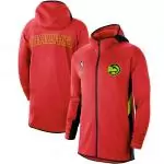 nike veste zipper hoodie nba atlanta hawks red authentic